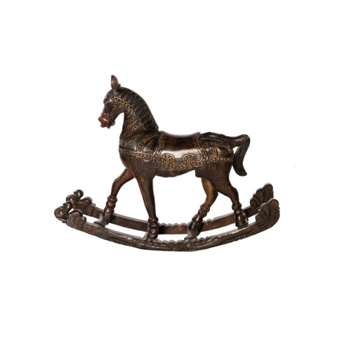 CABALLO MECEDOR DE MADERA