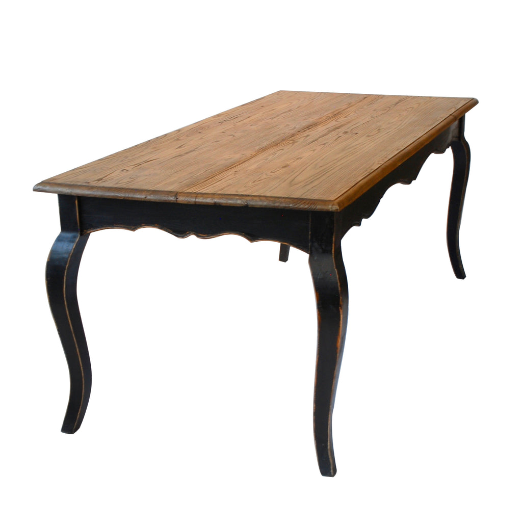 MESA DE COMEDOR DE MADERA DE OLMO